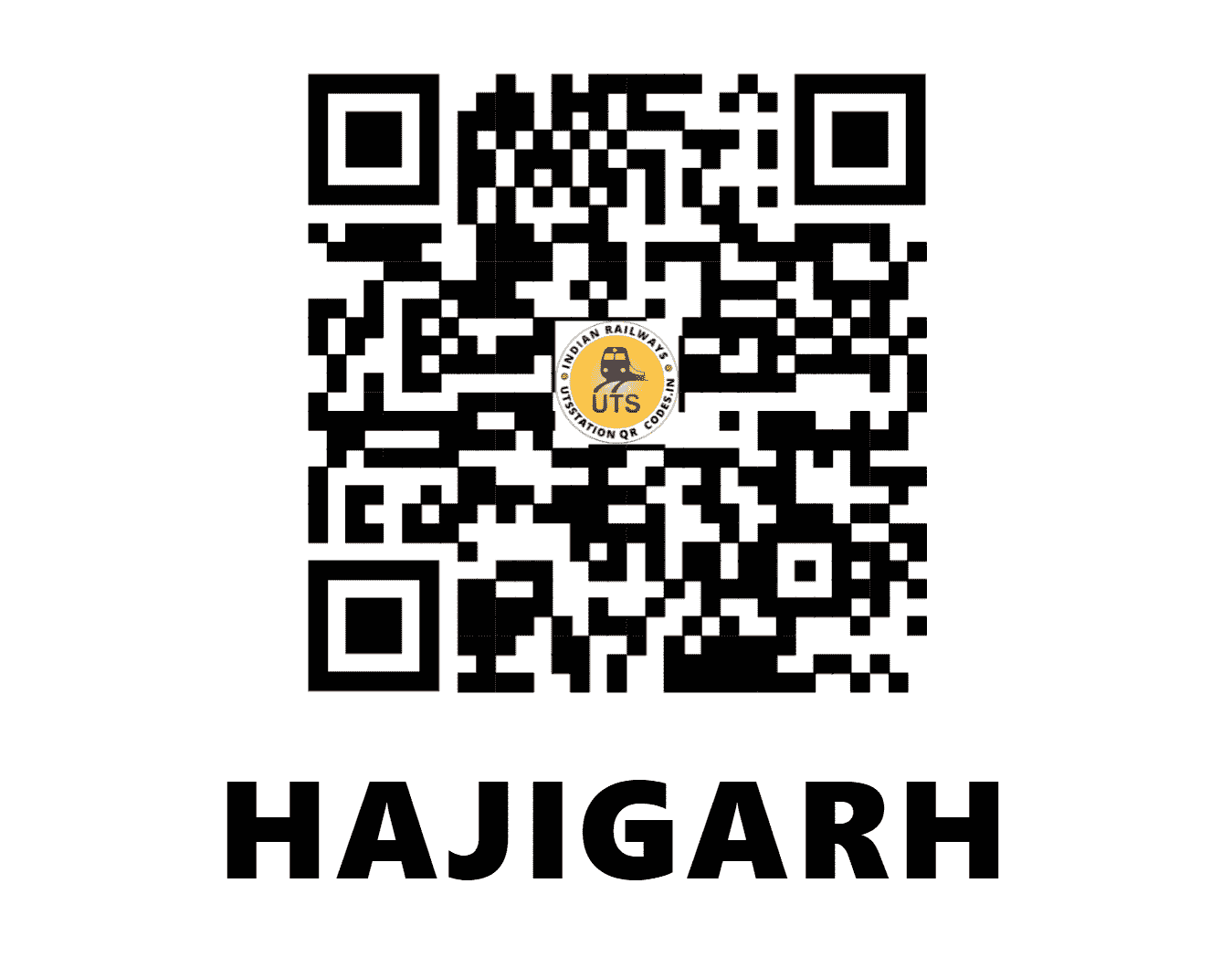 UTS QR Code for HAJIGARH - HIH - ER (WEST BENGAL)
